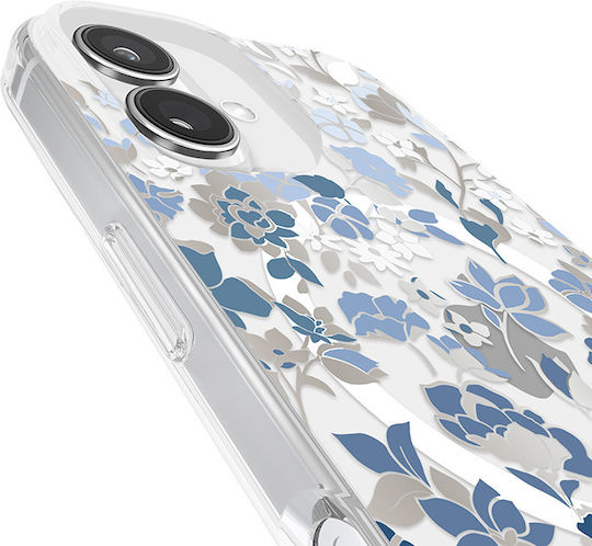 Kate Spade New York Schutzgehäuse Gems Magsafe iPhone 16 Hülle Flowerbed Blau