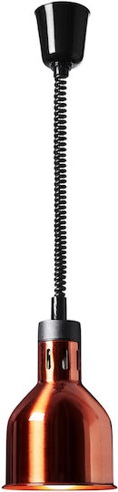 Infrarot-Hängelampe für Speisewärmer Messing 17,5 cm Durchmesser 250 W