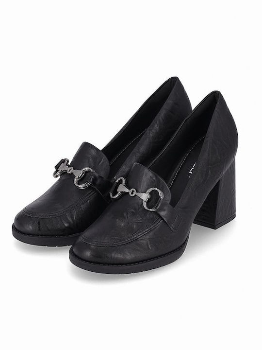 Piccadilly Anatomic Black Medium Heels