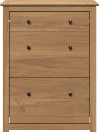 Holz Schuhschrank aus Massivholz 80x35x105cm
