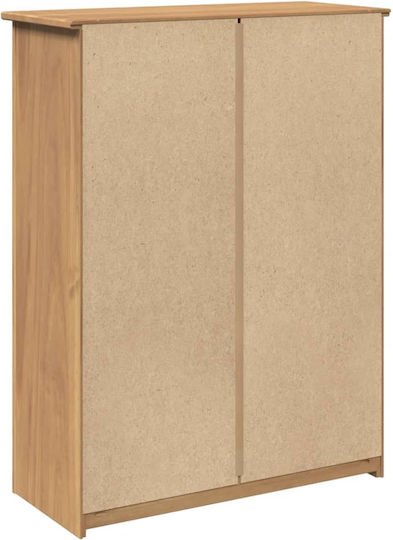 Holz Schuhschrank aus Massivholz 80x35x105cm