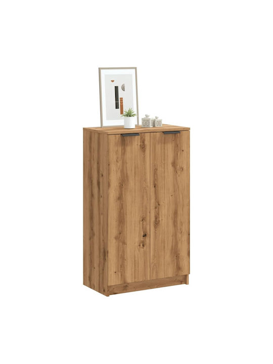 Wooden Shoe Organizer Beige 59x35x100.5cm