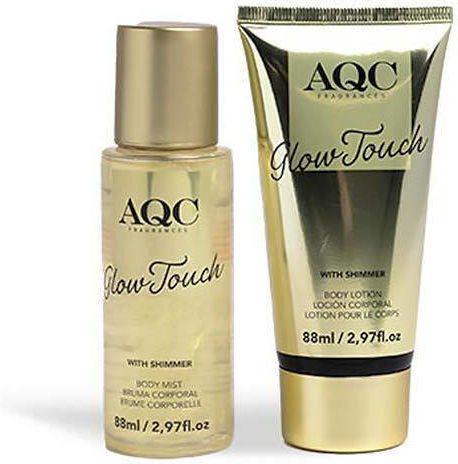 Aquarius Cosmetic Glow Touch Shimmer Γυναικείο Σετ με Body Lotion Γλυκό Τροπικό Άρωμα 2τμχ