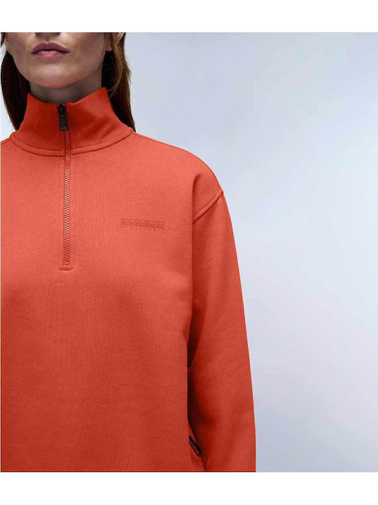 Bbise Hight Zip Women's Sweatshirt Red