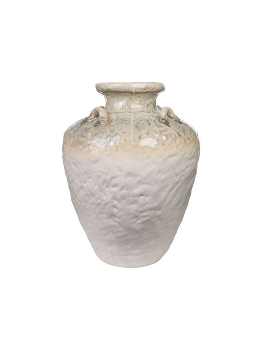 Romimex Decorative Vase Beige 26x26x35cm