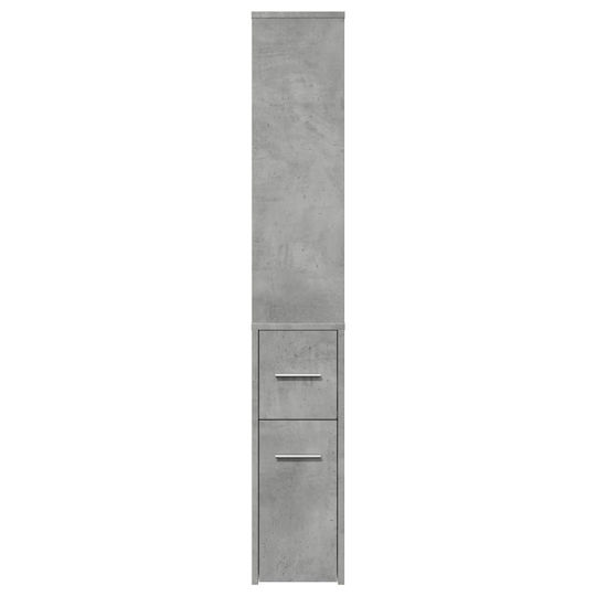 vidaXL Ντουλάπι Μπάνιου 22x41x135cm Γκρι