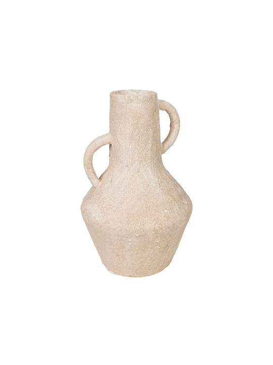 Romimex Decorative Vase White 25x25x37cm