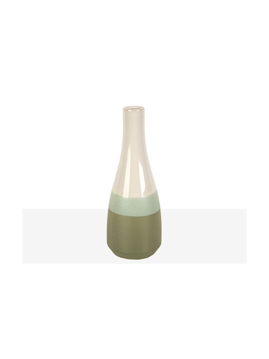 Romimex Decorative Vase Green 11x11x30cm