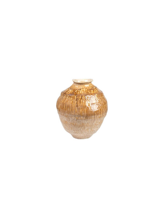 Romimex Decorative Vase Beige 26x24x30cm