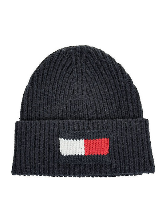 Set with Beanie Knitted in Black color
