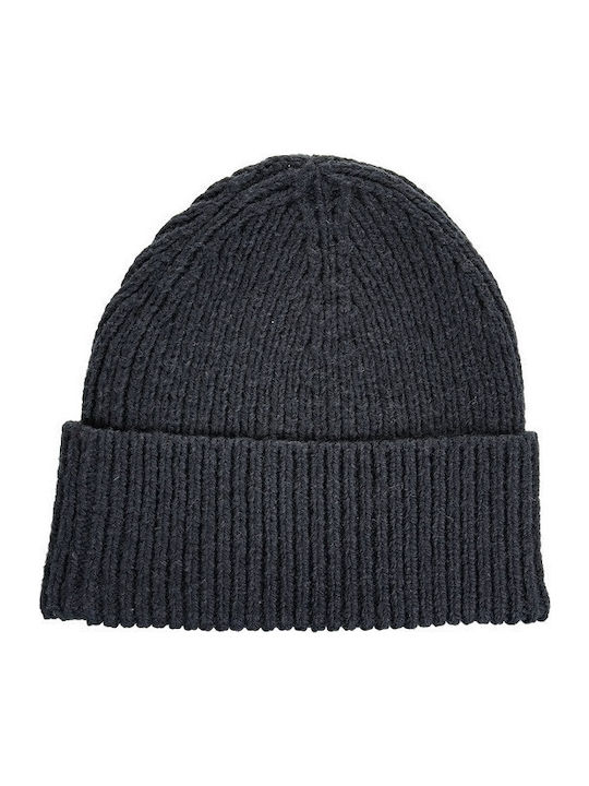Set with Beanie Knitted in Black color