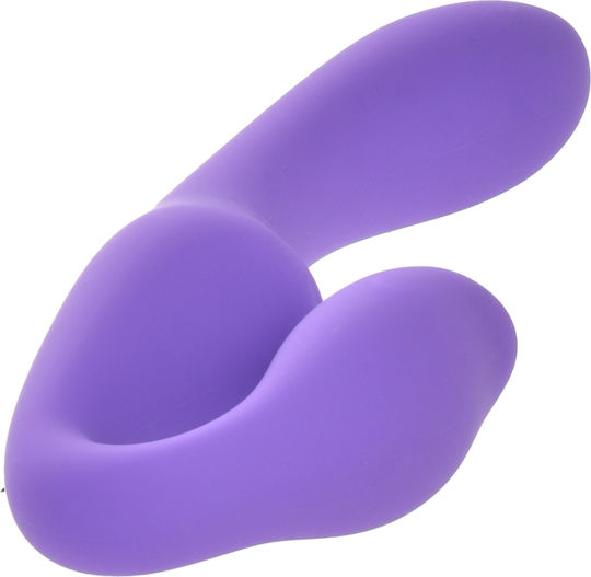 Kinksters Trägerlos Strap On mit Dildo mit Vibration in Lila Farbe
