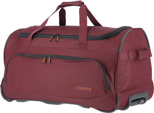 Travelite Σακ Βουαγιάζ Μπορντό με Ρόδες Υφασμάτινο