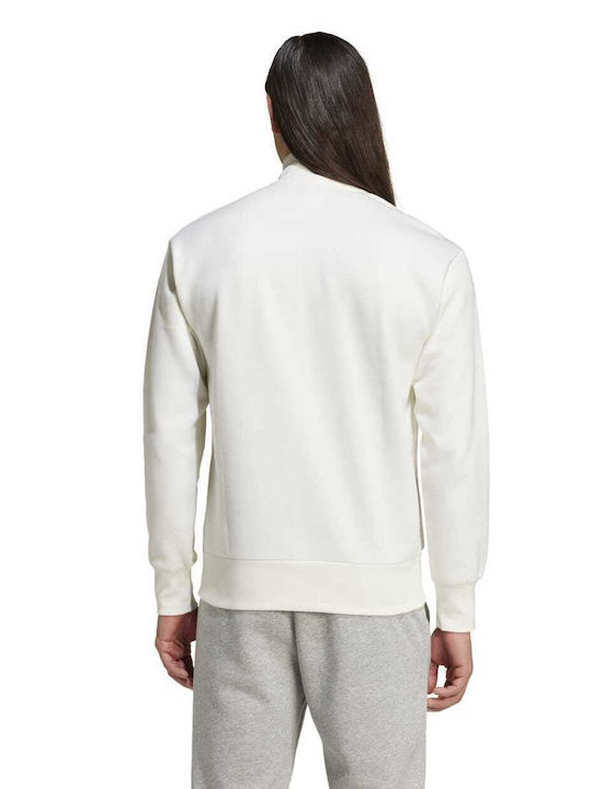 Adidas City Men's Sweatshirt Jacket with Pockets Off White