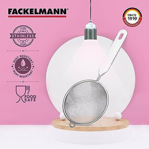 Fackelmann Σουρωτήρι ανοξείδωτο με πλαστική λαβή Ø18cm Fackelmann Σουρωτήρι ανοξείδωτο με πλαστική λαβή Ø18cm