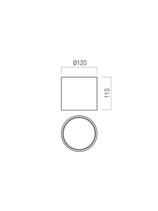 Redo Group Hera Pl Deckenleuchte mit Integrierter LED