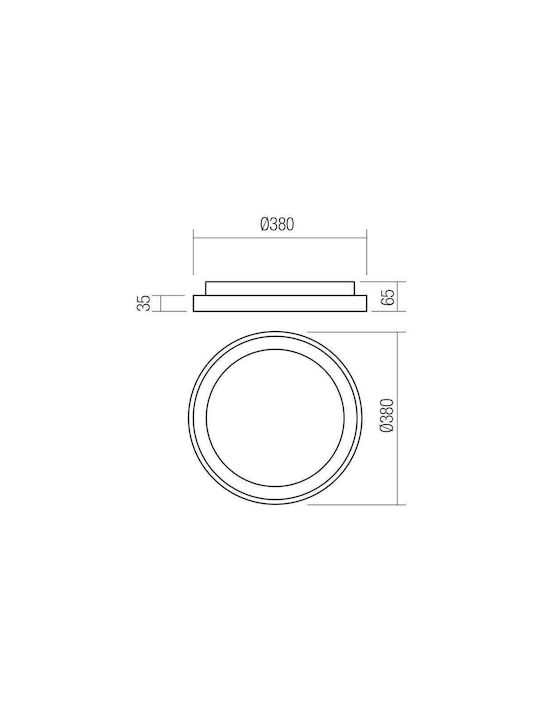 Redo Group Iconic Pl Ceiling Light with Integrated LED