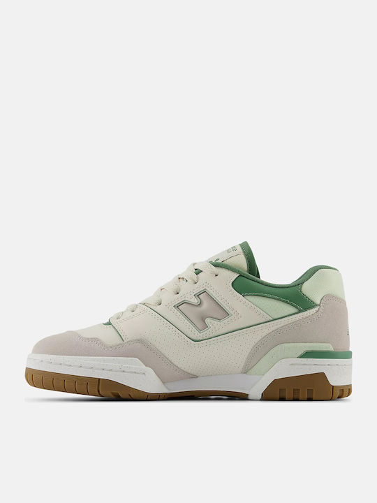 550 Women's White-Green Sneakers