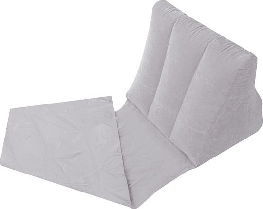 Beach Mat Beach Lounger Inflatable Gray Backrest