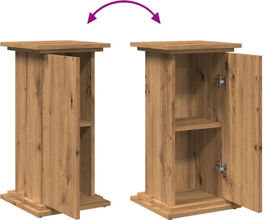 vidaXL Pflanzenständer Holz Braun 31cmx30cmx60cmcm.