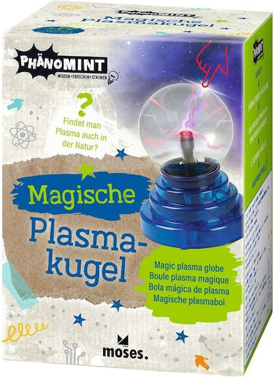 Moses Dekorative Lampe Plasma-Kugel Blau