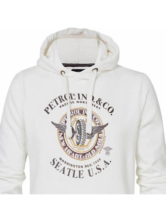 Sweatshirt with Hood White