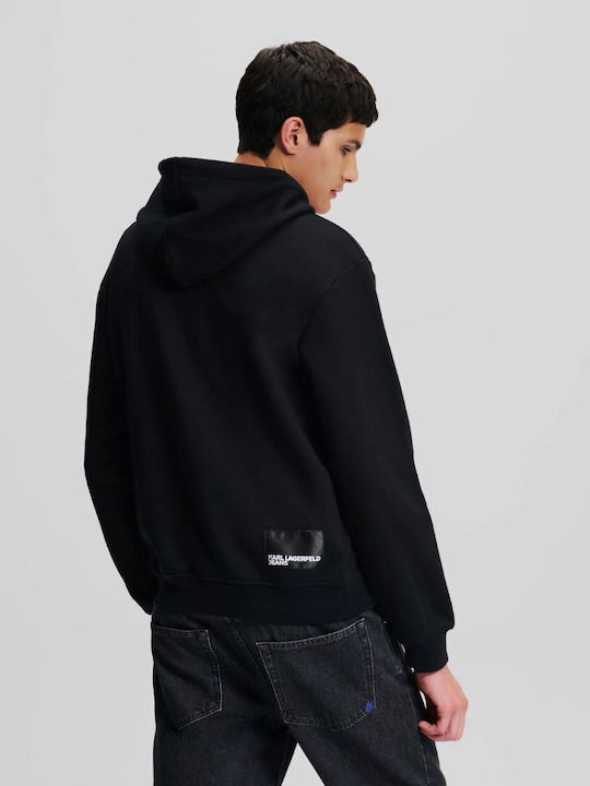 Karl Lagerfeld Men's Sweatshirt with Hood black