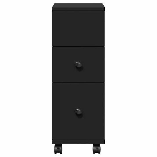 vidaXL Cabinet de baie L23xA33xÎ65cm Negru