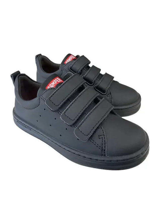 Runner Παιδικά Sneakers με Σκρατς Μαύρα