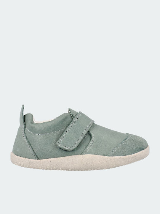 Kids Sneakers with Hoop & Loop Closure Green