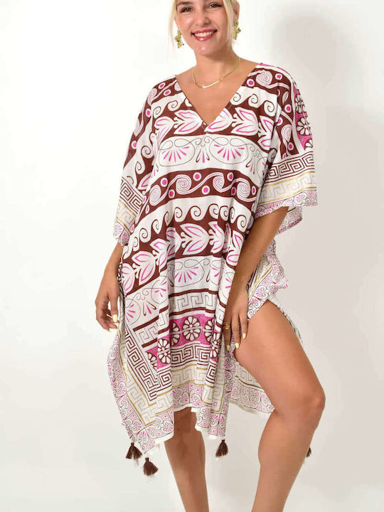 Potre Women's Caftan Beachwear Fuchsia