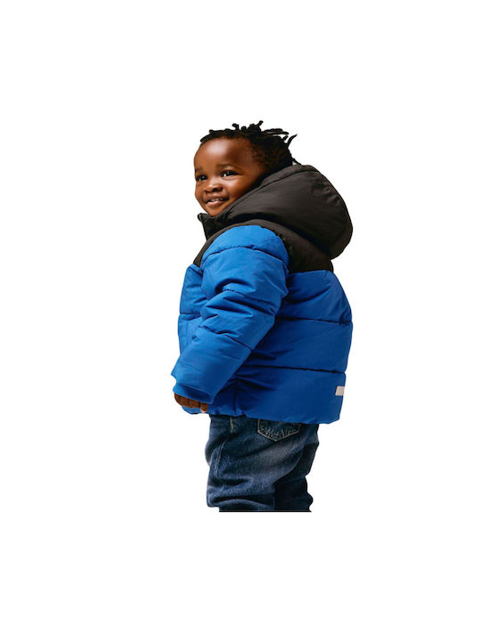 Name It Kids Casual Jacket with Hood Black-blue