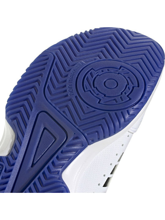 Court Stabil Jr Kids Sports Shoes Volleyball with Laces Cloud White / Core Black / Lucid Blue
