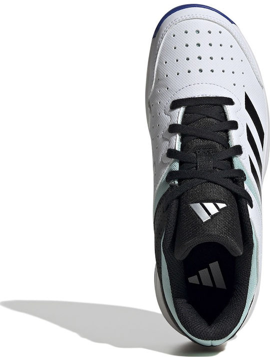 Court Stabil Jr Kids Sports Shoes Volleyball with Laces Cloud White / Core Black / Lucid Blue