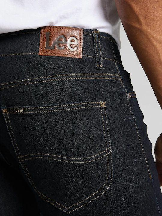 Fit Mvp Men's Jeans Pants Elastic Slim Fit Dark Blue