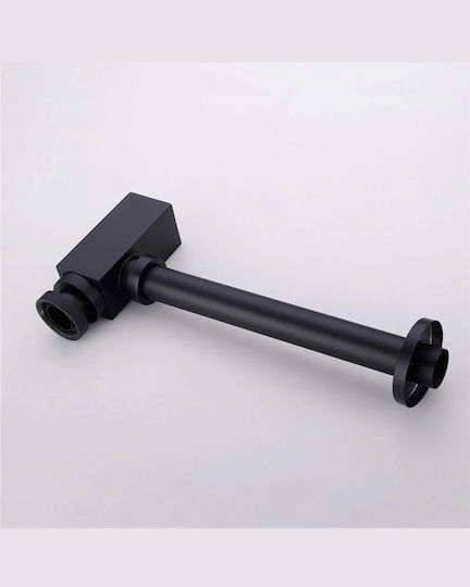 Naron Kupfer Siphon Spülbecken mit Ausgang 32mm Schwarz