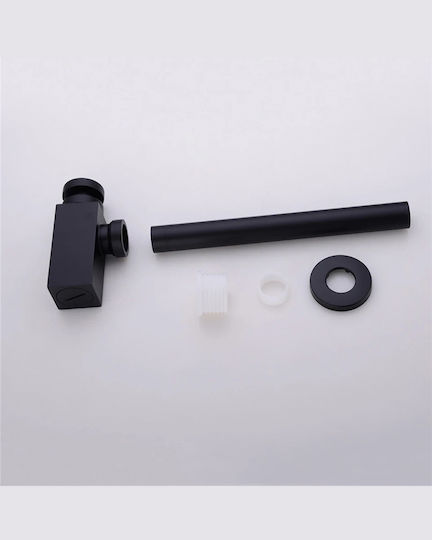 Naron Kupfer Siphon Spülbecken mit Ausgang 32mm Schwarz