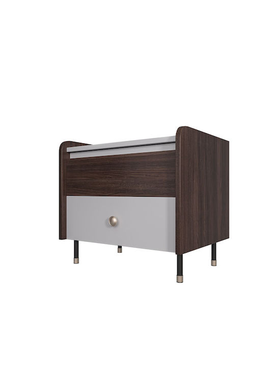 Ξύλινο Κομοδίνο Forza Boras/oak-ashy 55x42x50cm