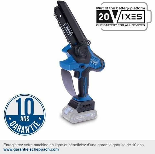 Scheppach Κλαδευτικό Αλυσοπρίονο Μπαταρίας Solo 20V 1.8kg με Λάμα 15cm