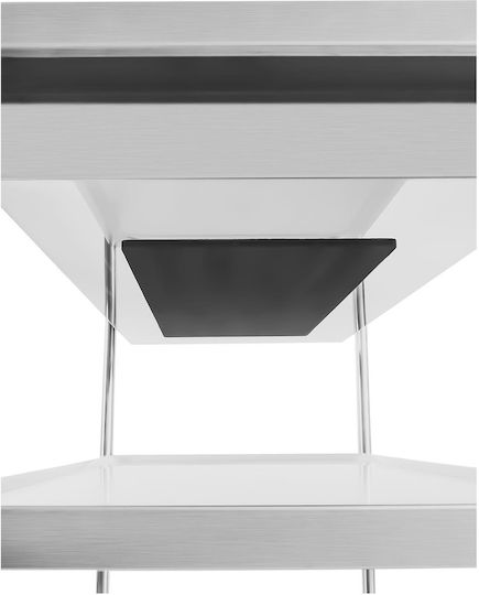 Edelstahl-Servierwagen 3 Ablagen Royal Catering