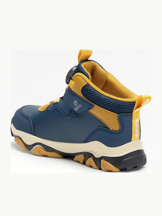 Kids Sneakers High with Scratch & Lights Blue