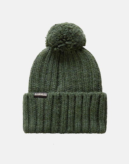Fea 2 Beanie Beanie Knitted in Green color
