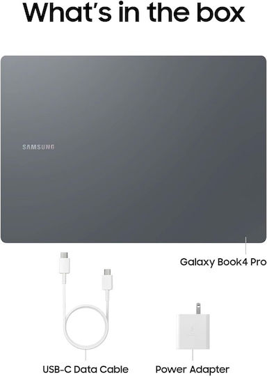 Samsung Galaxy Book4 Pro 16" OLED Touchscreen 120Hz (Ultra 7-155H/32GB/512GB SSD/W10 Pro) Moonstone Gray (ES Keyboard)