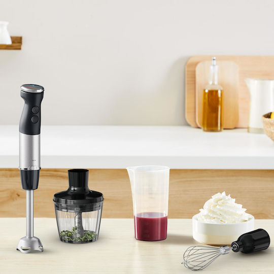 Tefal Quickchef+ Ραβδομπλέντερ με Ανοξείδωτη Ράβδο 1000W Ασημί