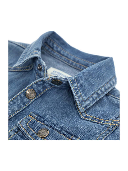Παιδικό Πουκάμισο Μακρυμάνικο Τζιν Denim