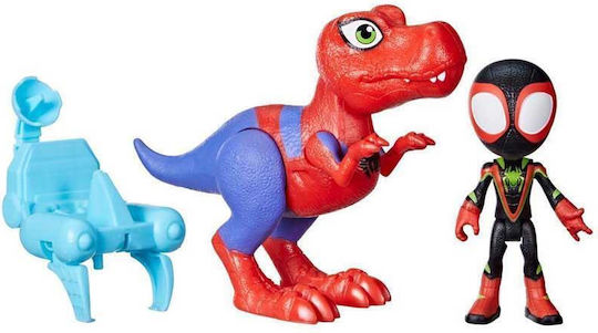 Action-Figur Miles Morales & Spidey-rex Spider-Man Spidey-Rex And Miles Spin Morales 10cm.