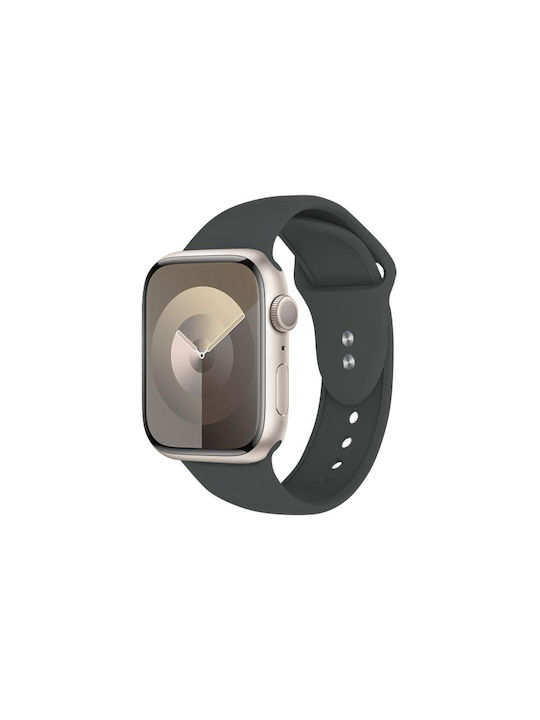 Crong Liquid Каишка за Apple Watch 42 44 45 49 мм Графит