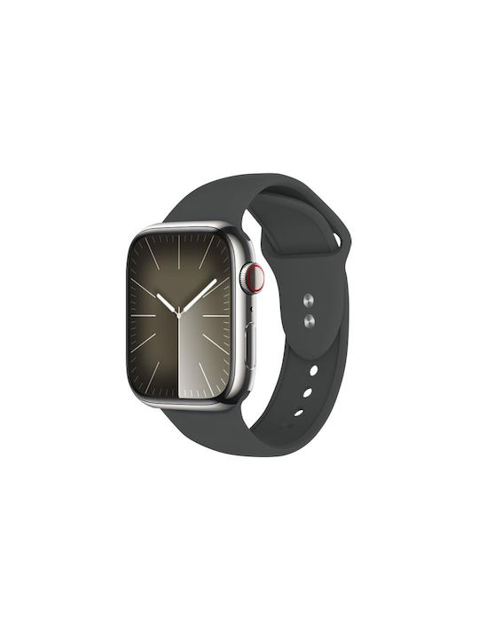 Crong Liquid Каишка за Apple Watch 42 44 45 49 мм Графит