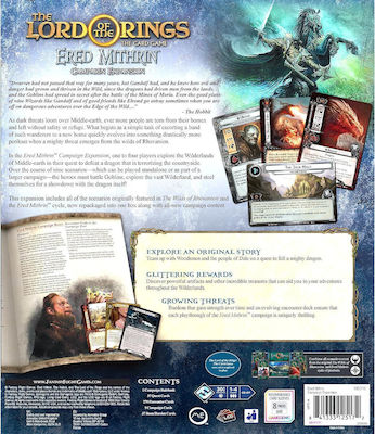 Fantasy Flight Game Expansion The Lord Of The Rings: The Card Game – Ered Mithrin Campaign for 1-4 Players 14+ Years MEC115 (EN)