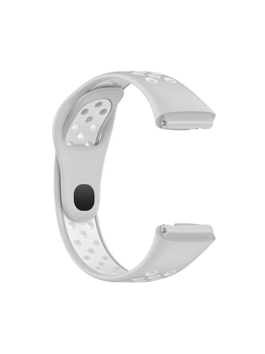 Λουράκι Σιλικόνης Grey White (Redmi Watch 3 Active)